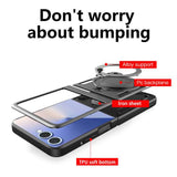 Husa de protectie Techsuit CamGuard Pro compatibil cu Samsung Galaxy Z Flip7, Roz Auriu