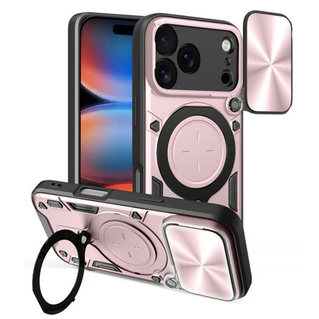 Husa de protectie Techsuit CamGuard Pro compatibil cu iPhone 17 Pro Max, Roz Auriu