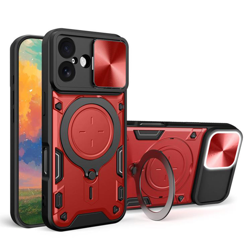 Husa de protectie Techsuit CamGuard Pro compatibil cu iPhone 17, Rosu