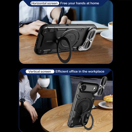 Husa de protectie Techsuit CamGuard Pro compatibil cu iPhone 17 Air, Rosu