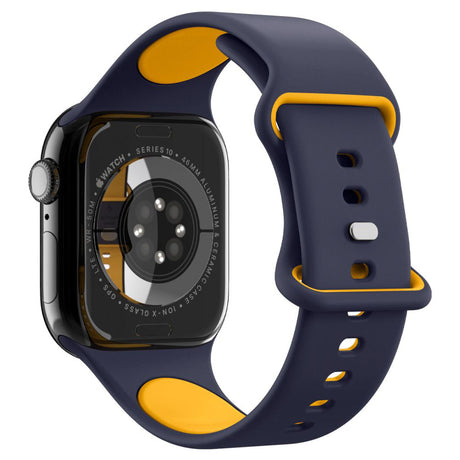 Accesoriu smartwatch Spigen Nano Pop (AMP09322) compatibil cu Apple Watch 1/2/3/4/5/6/7/8/9/10/11/SE/SE 2/SE 3/ Ultra/Ultra 2/Ultra 3 (42/44/45/46/49mm), Albastru Berry Navy