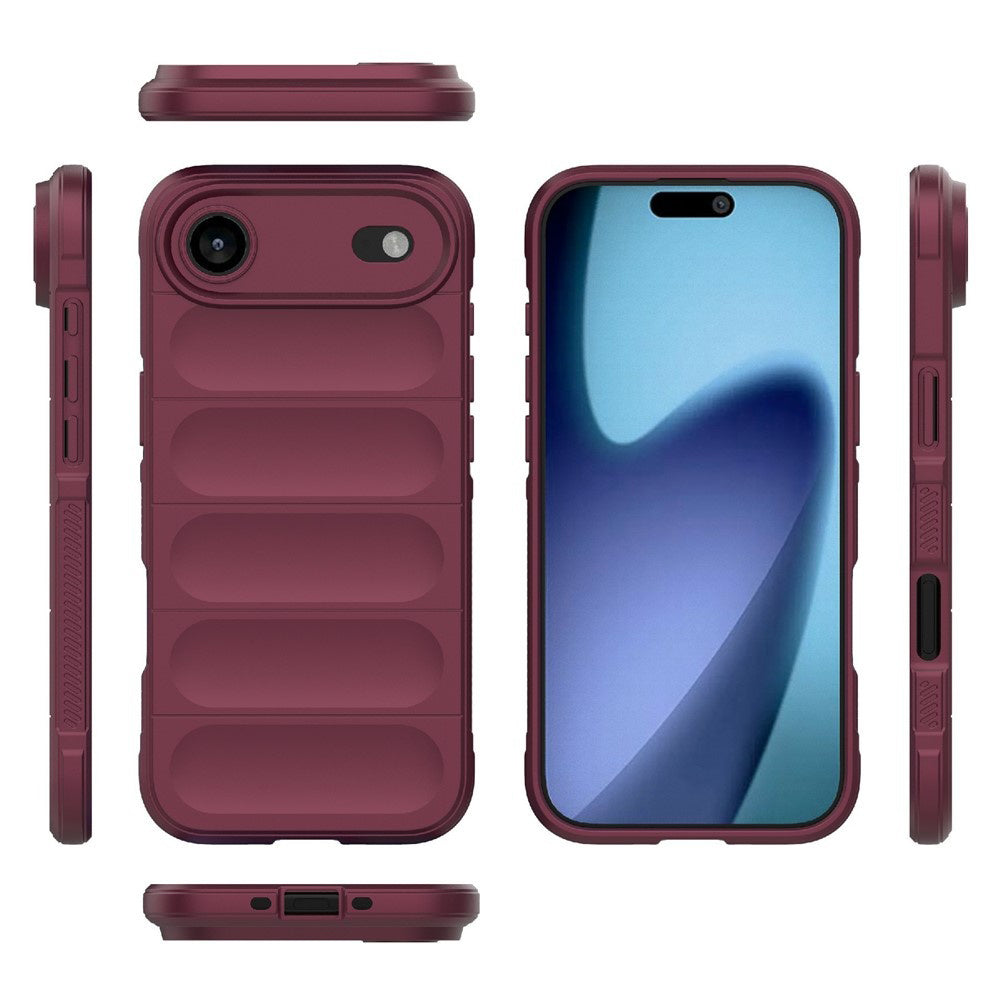 Husa de protectie Techsuit Magic Shield compatibil cu iPhone 17 Air, Bordo