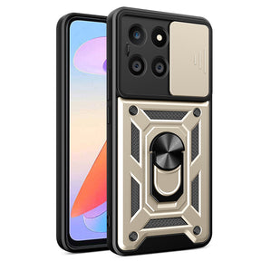 Husa de protectie Techsuit CamShield Series compatibil cu Honor X6a, Auriu