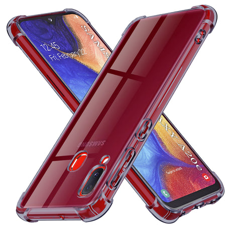 Husa de protectie Techsuit Shockproof Clear Silicone compatibil cu Samsung Galaxy A20e, Negru Fumuriu