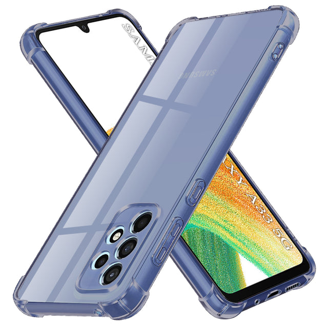 Husa de protectie Techsuit Shockproof Clear Silicone compatibil cu Samsung Galaxy A33 5G, Negru Fumuriu