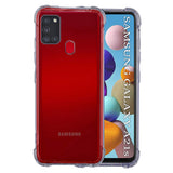 Husa de protectie Techsuit Shockproof Clear Silicone compatibil cu Samsung Galaxy A21s, Negru Fumuriu