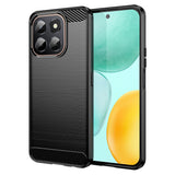 Husa de protectie Techsuit Carbon Silicone compatibil cu Honor X6c, Negru