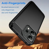 Husa de protectie Techsuit Carbon Silicone compatibil cu Oppo Reno14 F / Reno14 FS 5G, Negru