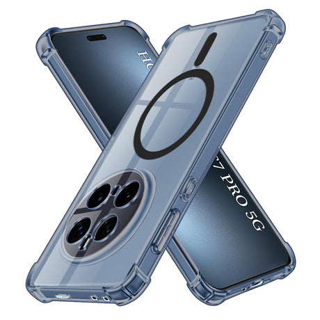 Husa de protectie Techsuit Shockproof Clear Silicone MagSafe compatibil cu Honor Magic7 Pro, Negru Fumuriu