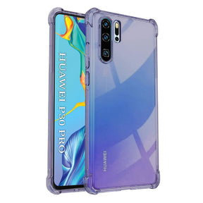 Husa de protectie Techsuit Shockproof Clear Silicone compatibil cu Huawei P30 Pro / P30 Pro New Edition, Negru Fumuriu