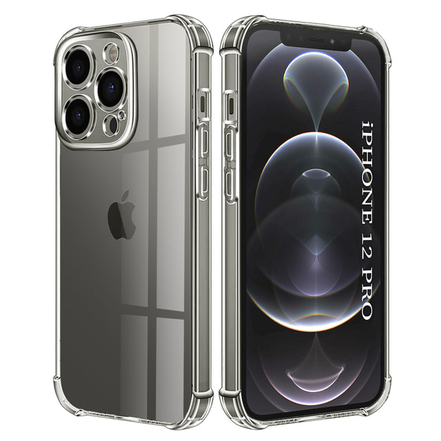 Husa de protectie Techsuit Shockproof Clear Silicone compatibil cu iPhone 12 Pro, Transparent