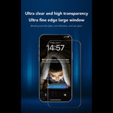 Folie de protectie ANANK 2.5D 3X Reinforced Anti-blue Light compatibil cu iPhone 16, Negru