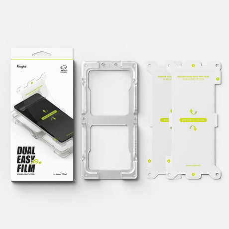 Ringke Dual Easy Pro Film átlátszó védőfólia Samsung Galaxy Z Flip7 készülékhez