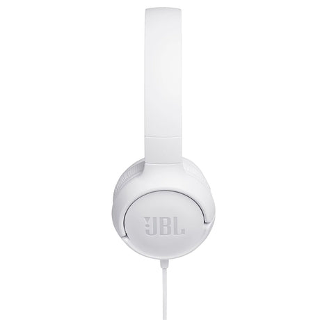 Casti JBL Tune 500, Pure Bass, Foldable Design, Jack 3.5 mm, Alb
