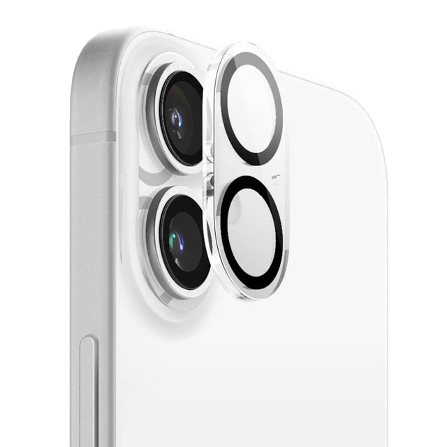 Folie de protectie ANANK Camera Guard compatibil cu iPhone 16 / iPhone 16 Plus, Transparent /Black