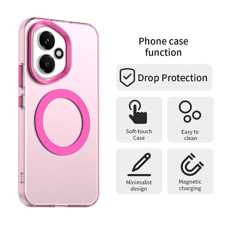 Husa de protectie Techsuit CandyCase MagSafe compatibil cu Honor 400, Roz
