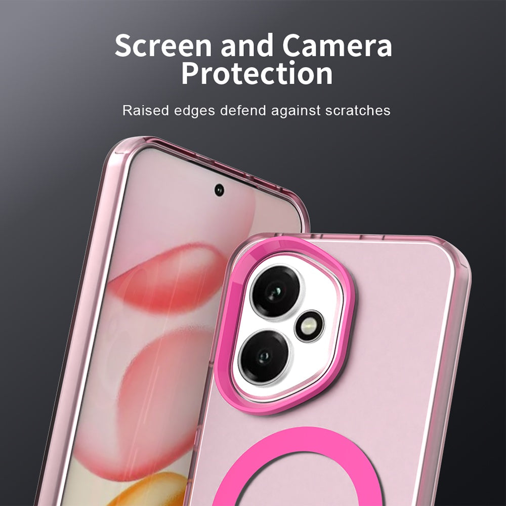 Husa de protectie Techsuit CandyCase MagSafe compatibil cu Honor 400, Roz