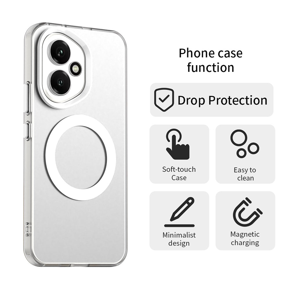 Husa de protectie Techsuit CandyCase MagSafe compatibil cu Honor 400, Alb