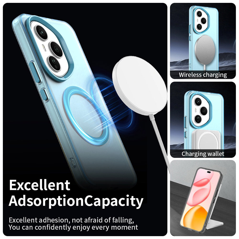 Husa de protectie Techsuit CandyCase MagSafe compatibil cu Honor 400 Pro, Albastru
