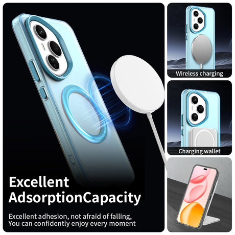 Husa de protectie Techsuit CandyCase MagSafe compatibil cu Honor 400 Pro, Albastru