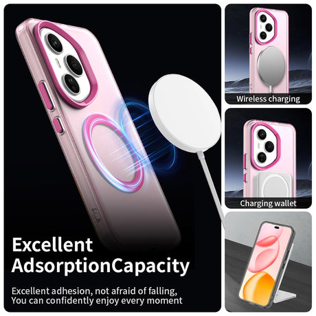 Husa de protectie Techsuit CandyCase MagSafe compatibil cu Honor 400 Pro, Roz