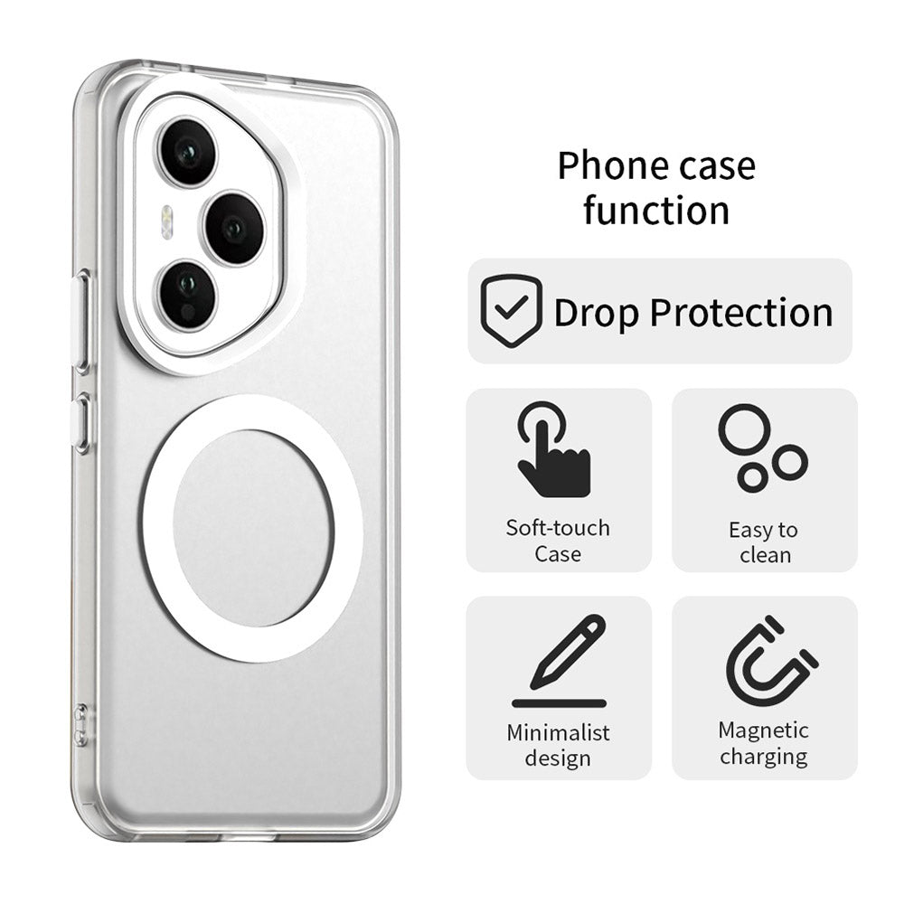 Husa de protectie Techsuit CandyCase MagSafe compatibil cu Honor 400 Pro, Alb