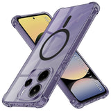 Husa de protectie Techsuit Shockproof Clear Silicone MagSafe compatibil cu Xiaomi Redmi Note 14 4G (Standard), Negru Fumuriu