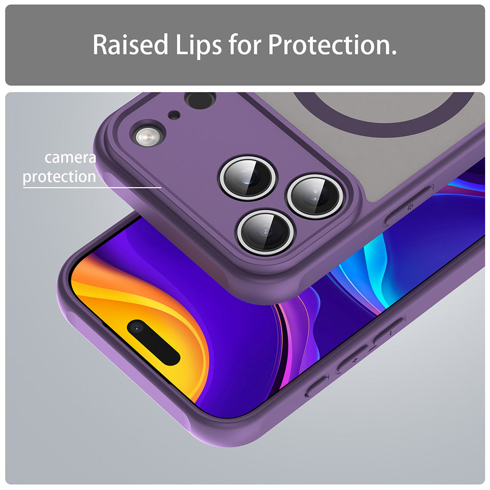 Husa de protectie Techsuit HaloFrost II MagSafe compatibil cu iPhone 17 Pro Max, Mov