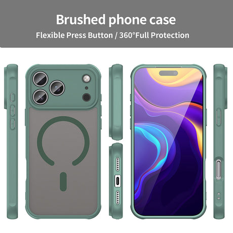 Husa de protectie Techsuit HaloFrost II MagSafe compatibil cu iPhone 17 Pro Max, Verde