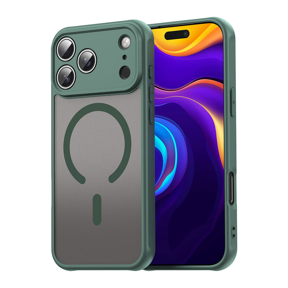 Husa de protectie Techsuit HaloFrost II MagSafe compatibil cu iPhone 17 Pro Max, Verde