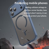 Husa de protectie Techsuit HaloFrost II MagSafe compatibil cu iPhone 17 Pro, Bleumarin