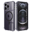 Husa de protectie Techsuit Shockproof Clear Silicone MagSafe compatibil cu iPhone 12 Pro, Negru Fumuriu