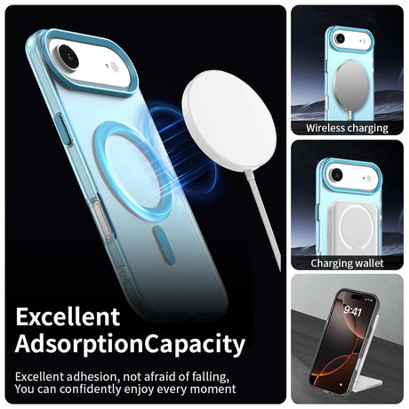 Husa de protectie Techsuit CandyCase MagSafe compatibil cu iPhone 17 Air, Albastru