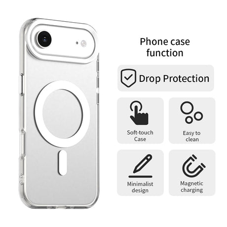 Husa de protectie Techsuit CandyCase MagSafe compatibil cu iPhone 17 Air, Alb