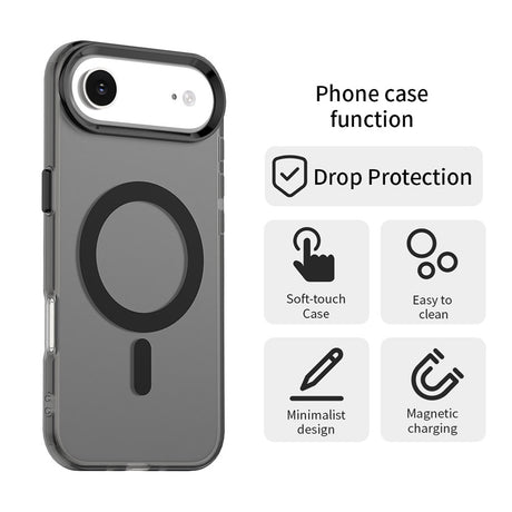 Husa de protectie Techsuit CandyCase MagSafe compatibil cu iPhone 17 Air, Negru