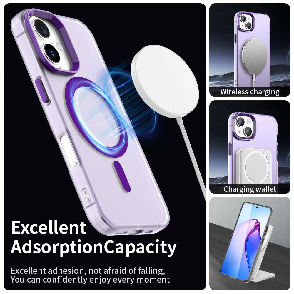Husa de protectie Techsuit CandyCase MagSafe compatibil cu iPhone 17, Mov