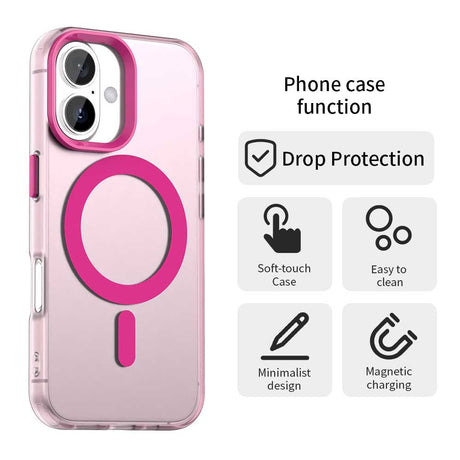 Husa de protectie Techsuit CandyCase MagSafe compatibil cu iPhone 17, Roz