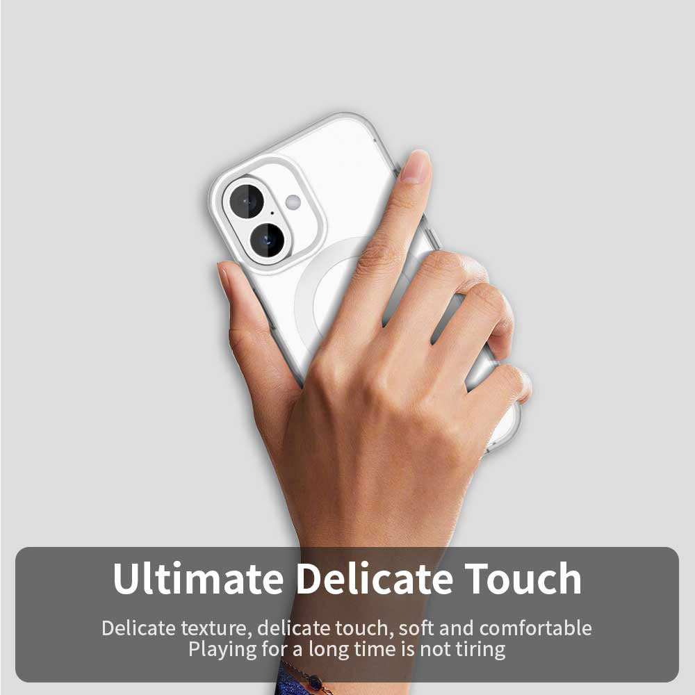 Husa de protectie Techsuit CandyCase MagSafe compatibil cu iPhone 17, Alb