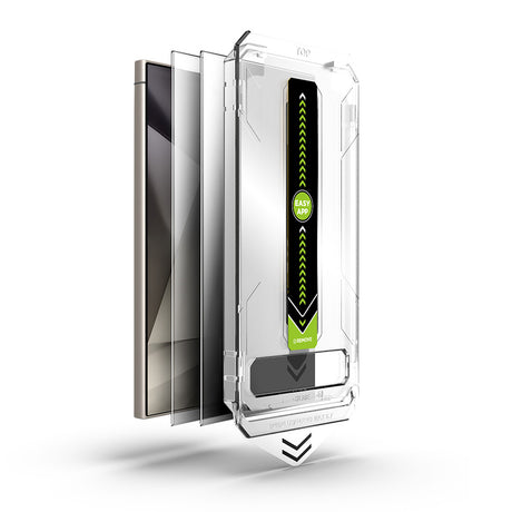 Folie de protecție Techsuit TitanGlass CrystalHD Privacy pentru Samsung Galaxy S24 Ultra