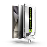Folie de protectie Techsuit TitanGlass CrystalHD compatibil cu Samsung Galaxy S24 Ultra, Privacy