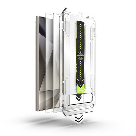Folie de protectie Techsuit TitanGlass CrystalHD (set de 2) compatibil cu Samsung Galaxy S24 Ultra, Transparent