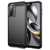 Husa de protectie Techsuit Carbon Silicone compatibil cu Samsung Galaxy A17 5G / A17 4G, Negru