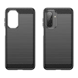 Husa de protectie Techsuit Carbon Silicone compatibil cu Samsung Galaxy A17 5G / A17 4G, Negru