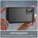Husa de protectie Techsuit Carbon Silicone compatibil cu Samsung Galaxy A17 5G / A17 4G, Negru