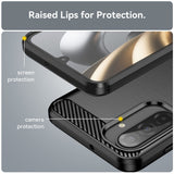 Husa de protectie Techsuit Carbon Silicone compatibil cu Samsung Galaxy A17 5G / A17 4G, Negru