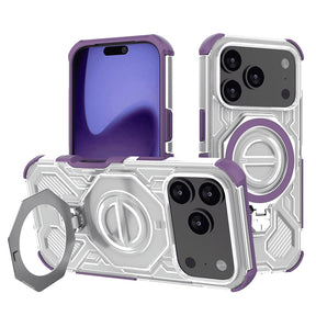 Husa de protectie Techsuit Carbon Shield PRO compatibil cu iPhone 17 Pro, Mov Transparent