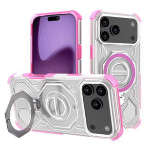Husa de protectie Techsuit Carbon Shield PRO compatibil cu iPhone 17 Pro Max, Roz Transparent