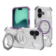 Husa de protectie Techsuit Carbon Shield PRO compatibil cu iPhone 17, Mov Transparent