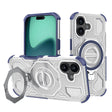 Husa de protectie Techsuit Carbon Shield PRO compatibil cu iPhone 17, Albastru Transparent