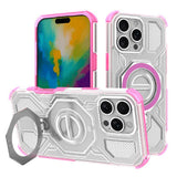 Husa de protectie Techsuit Carbon Shield PRO compatibil cu iPhone 16 Pro Max, Roz Transparent